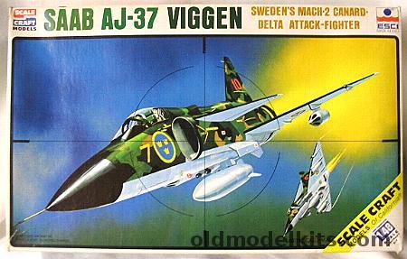 ESCI 1/48 Saab AJ-37 Viggen (Jaktviggen), SC4018 plastic model kit